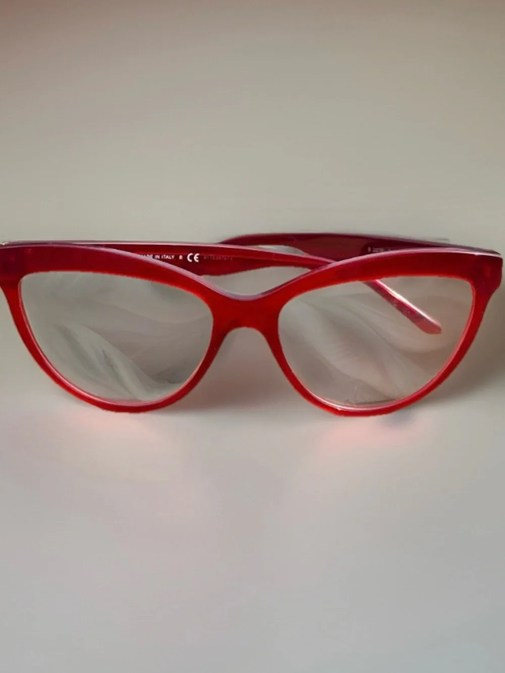 BURBERRY B2276 Luminous Red Cat-Eye Eyeglasses